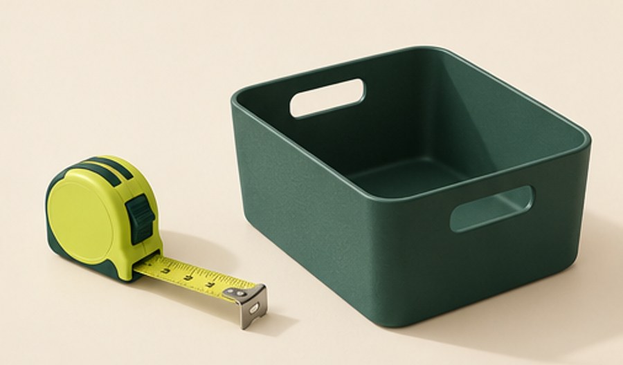 Illustrated organization idea for buy the bin second.