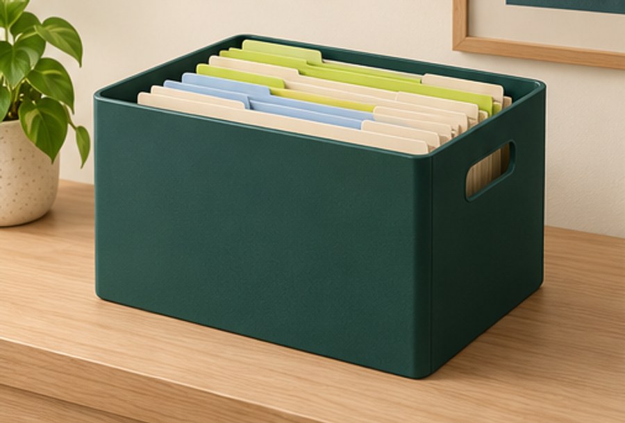 Illustrated organization idea for paperwork.